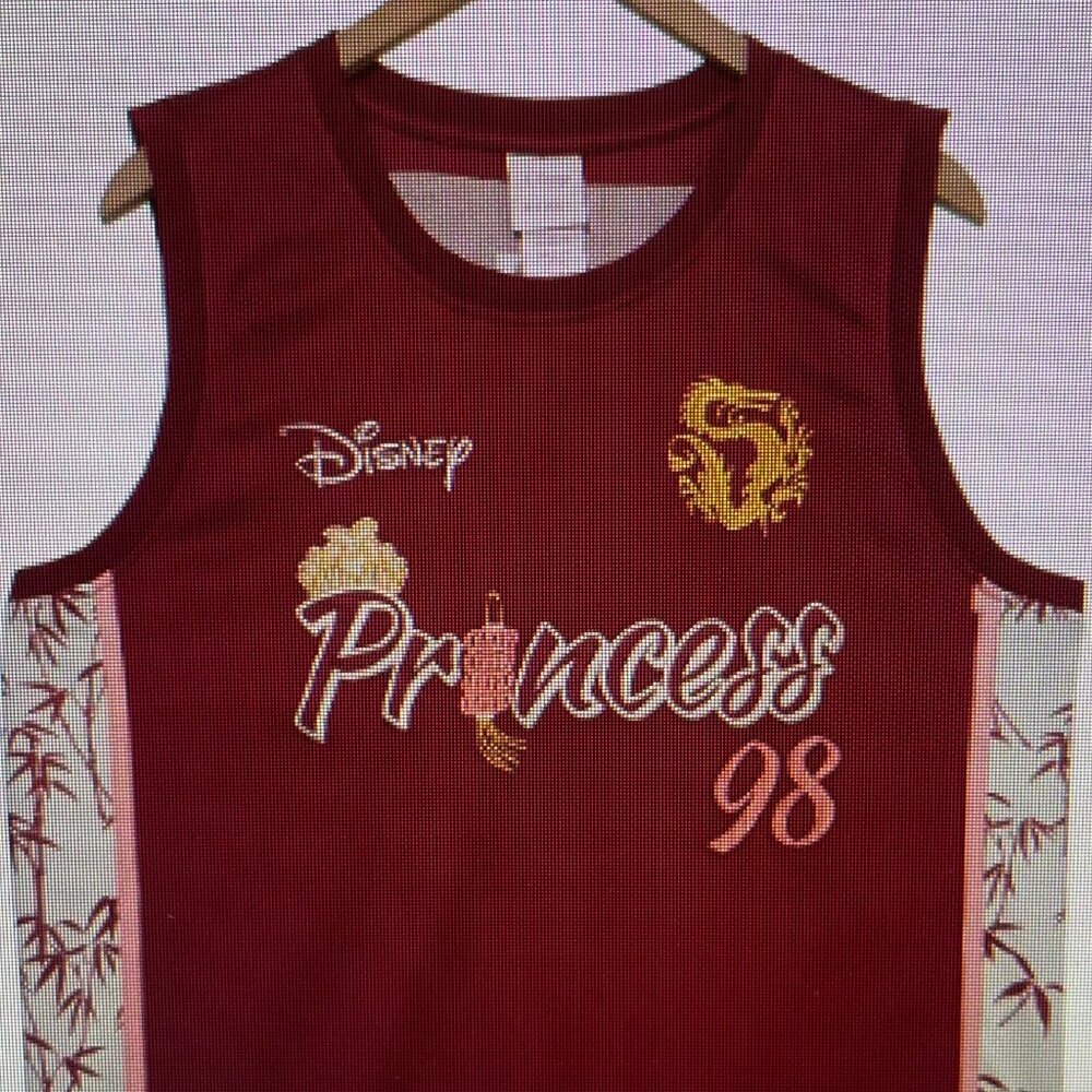 Disney Mulan Women's Plus Size Cropped Basketball Jersey